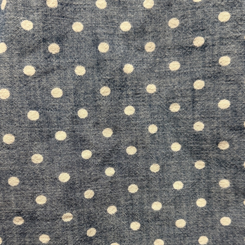 Talbots‎ Blue Polka Dot Button-Down Shirt 100% cotton Woman’s size 6 - Picture 4 of 5
